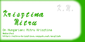 krisztina mitru business card